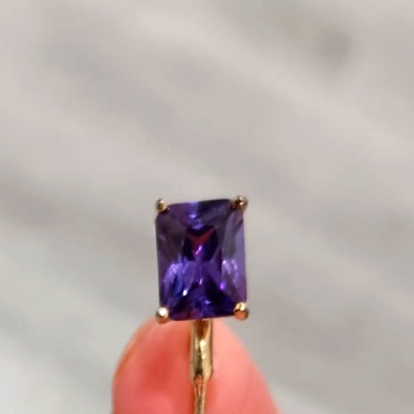 Vintage Amethyst Earrings - Picture 8 of 14